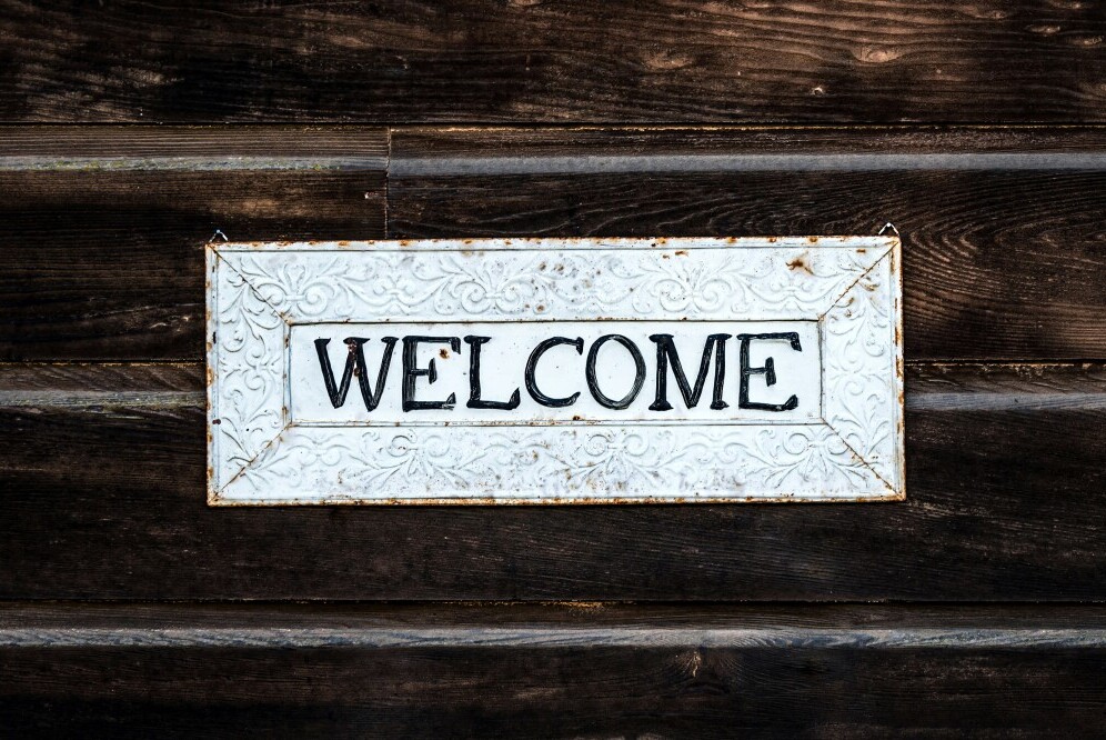 Welcome sign